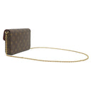 ルイヴィトン LOUIS VUITTON ポシェット フェリシー M81896 モノグラム モノグラムキャンバス チェーンウォレット ゴールド金具 茶 ショルダーバッグ
