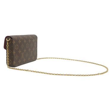 ルイヴィトン LOUIS VUITTON ポシェット フェリシー M81896 モノグラム モノグラムキャンバス チェーンウォレット ゴールド金具 茶 ショルダーバッグ