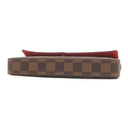 ルイヴィトン LOUIS VUITTON ポシェット フェリシー N63032 ダミエエベヌ ダミエキャンバス チェーンウォレット ゴールド金具 茶 赤 ショルダーバッグ