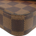 ルイヴィトン LOUIS VUITTON ポシェット フェリシー N63032 ダミエエベヌ ダミエキャンバス チェーンウォレット ゴールド金具 茶 赤 ショルダーバッグ