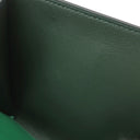 エルメス HERMES コンスタンス コンパクト ヴェールヴェルティゴ ヴォーエプソン 二つ折り財布 シルバー金具 緑 コンパクトウォレット