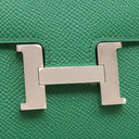 エルメス HERMES コンスタンス コンパクト ヴェールヴェルティゴ ヴォーエプソン 二つ折り財布 シルバー金具 緑 コンパクトウォレット
