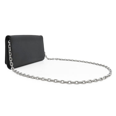 ルイヴィトン LOUIS VUITTON ポルトフォイユ ツイスト M62038 ノワール エピレザー 長財布 シルバー金具 チェーンショルダー 黒