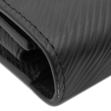 ルイヴィトン LOUIS VUITTON ポルトフォイユ ツイスト M62038 ノワール エピレザー 長財布 シルバー金具 チェーンショルダー 黒