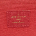 ルイヴィトン LOUIS VUITTON ポシェット フェリシー N40492 ダミエエベヌ ダミエキャンバス チェーンウォレット ゴールド金具 チェーンショルダー ポーチ 茶 赤