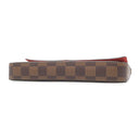 ルイヴィトン LOUIS VUITTON ポシェット フェリシー N40492 ダミエエベヌ ダミエキャンバス チェーンウォレット ゴールド金具 チェーンショルダー ポーチ 茶 赤
