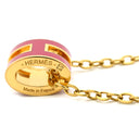 エルメス HERMES ポップアッシュ ミニ ペンダント ピンク×ゴールド GP ラッカー ネックレス ピンク Hモチーフ