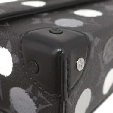 ルイヴィトン LOUIS VUITTON LV×YK スティーマー ウエアラブル ウォレット M81935 モノグラムエクリプス レザー モノグラムエクリプスキャンバス ショルダーバッグ マットブラック金具 草間彌生