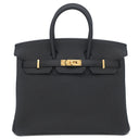 エルメス HERMES バーキン25 ブラック トゴ ハンドバッグ ゴールド金具 新品 未使用 黒 2023年製
