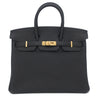 エルメス HERMES バーキン25 ブラック トゴ ハンドバッグ ゴールド金具 新品 未使用 黒 2023年製