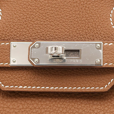 エルメス HERMES バーキン30 ゴールド トゴ ハンドバッグ シルバー金具 新品 未使用 茶 2025年製