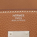 エルメス HERMES バーキン30 ゴールド トゴ ハンドバッグ シルバー金具 新品 未使用 茶 2025年製