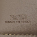 フェンディ FENDI FF ダイヤモンド財布 8M0480ADYMF13VK ブラウン レザー メタル 三つ折り財布 ゴールド金具 茶 ズッカ柄 コンパクトウォレット