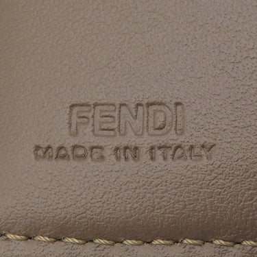 フェンディ FENDI FF ダイヤモンド財布 8M0480ADYMF13VK ブラウン レザー メタル 三つ折り財布 ゴールド金具 茶 ズッカ柄 コンパクトウォレット