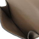 フェンディ FENDI FF ダイヤモンド財布 8M0480ADYMF13VK ブラウン レザー メタル 三つ折り財布 ゴールド金具 茶 ズッカ柄 コンパクトウォレット