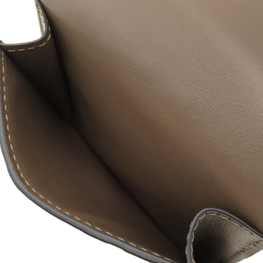 フェンディ FENDI FF ダイヤモンド財布 8M0480ADYMF13VK ブラウン レザー メタル 三つ折り財布 ゴールド金具 茶 ズッカ柄 コンパクトウォレット