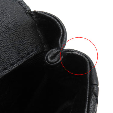 サンローラン SAINT LAURENT チェーンショルダー ブラック レザー ショルダーバッグ シルバー金具 モノグラム カサンドラ 黒 肩掛け