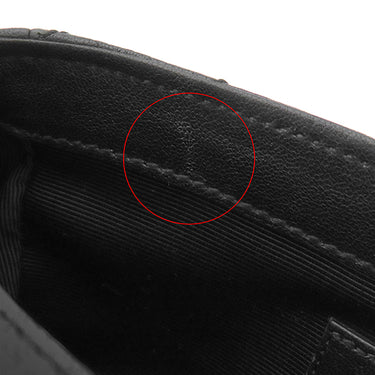 サンローラン SAINT LAURENT チェーンショルダー ブラック レザー ショルダーバッグ シルバー金具 モノグラム カサンドラ 黒 肩掛け