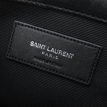 サンローラン SAINT LAURENT チェーンショルダー ブラック レザー ショルダーバッグ シルバー金具 モノグラム カサンドラ 黒 肩掛け