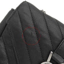 サンローラン SAINT LAURENT チェーンショルダー ブラック レザー ショルダーバッグ シルバー金具 モノグラム カサンドラ 黒 肩掛け