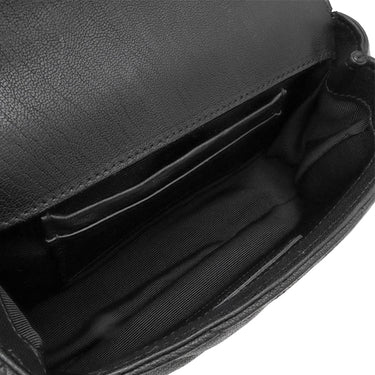 サンローラン SAINT LAURENT チェーンショルダー ブラック レザー ショルダーバッグ シルバー金具 モノグラム カサンドラ 黒 肩掛け