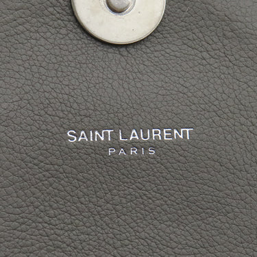 サンローラン SAINT LAURENT カレッジ ミディアム 428056 グレー レザー 2WAYバッグ シルバー金具 ハンドバッグ ショルダー