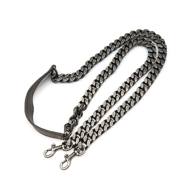 サンローラン SAINT LAURENT カレッジ ミディアム 428056 グレー レザー 2WAYバッグ シルバー金具 ハンドバッグ ショルダー