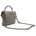 サンローラン SAINT LAURENT カレッジ ミディアム 428056 グレー レザー 2WAYバッグ シルバー金具 ハンドバッグ ショルダー