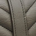 サンローラン SAINT LAURENT カレッジ ミディアム 428056 グレー レザー 2WAYバッグ シルバー金具 ハンドバッグ ショルダー