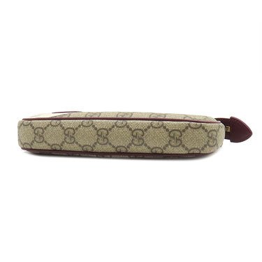グッチ GUCCI GGスプリーム チェーン ミニバッグ パンダ 818763 ベージュ×ボルドー GGスプリームキャンバス レザー ハンドバッグ ゴールド金具 GGロゴ