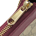 グッチ GUCCI GGスプリーム チェーン ミニバッグ パンダ 818763 ベージュ×ボルドー GGスプリームキャンバス レザー ハンドバッグ ゴールド金具 GGロゴ
