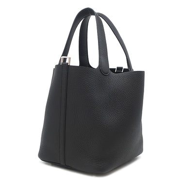 エルメス HERMES ピコタンロックMM ブラック トリヨンクレマンス ハンドバッグ シルバー金具 新品 未使用 2025年製