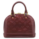 ルイヴィトン LOUIS VUITTON アルマ BB M91678 アマラント モノグラムヴェルニ 2WAYバッグ ゴールド金具 赤紫 ハンドバッグ パドロック欠品
