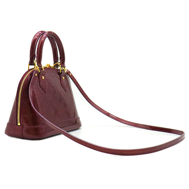 ルイヴィトン LOUIS VUITTON アルマ BB M91678 アマラント モノグラムヴェルニ 2WAYバッグ ゴールド金具 赤紫 ハンドバッグ パドロック欠品