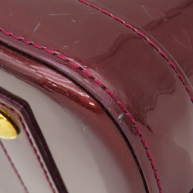 ルイヴィトン LOUIS VUITTON アルマ BB M91678 アマラント モノグラムヴェルニ 2WAYバッグ ゴールド金具 赤紫 ハンドバッグ パドロック欠品