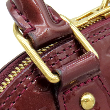 ルイヴィトン LOUIS VUITTON アルマ BB M91678 アマラント モノグラムヴェルニ 2WAYバッグ ゴールド金具 赤紫 ハンドバッグ パドロック欠品