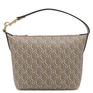 グッチ GUCCI GGシャドウ 795059 ブラウン GGキャンバス レザー ハンドバッグ ゴールド金具