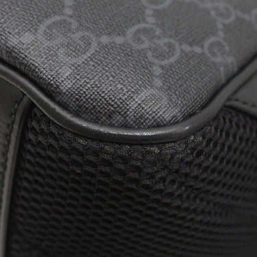 グッチ GUCCI GGスプリーム バックパック 771158 ブラック GGスプリームキャンバス リュック・デイパック シルバー金具 黒