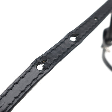 バレンシアガ BALENCIAGA ネイビーカバス XS 390346 ナチュラル×ブラック コットンキャンバス レザー 2WAYバッグ シルバー金具 白 黒