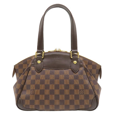 ルイヴィトン LOUIS VUITTON ヴェローナ PM N41117 ダミエエベヌ ダミエキャンバス ハンドバッグ ゴールド金具 茶