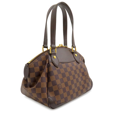 ルイヴィトン LOUIS VUITTON ヴェローナ PM N41117 ダミエエベヌ ダミエキャンバス ハンドバッグ ゴールド金具 茶