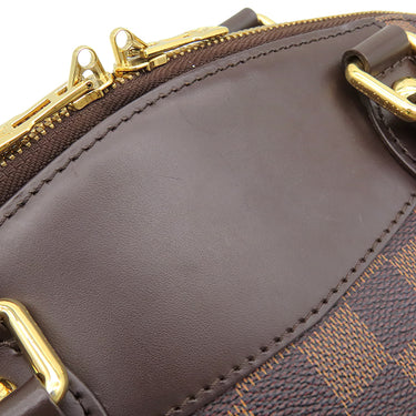 ルイヴィトン LOUIS VUITTON ヴェローナ PM N41117 ダミエエベヌ ダミエキャンバス ハンドバッグ ゴールド金具 茶