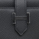 エルメス HERMES ベアン コンビネ ブラック ヴォーエプソン 三つ折り財布 ブラック金具 新品 未使用 ソーブラック モノクローム