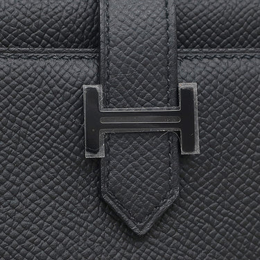 エルメス HERMES ベアン コンビネ ブラック ヴォーエプソン 三つ折り財布 ブラック金具 新品 未使用 ソーブラック モノクローム