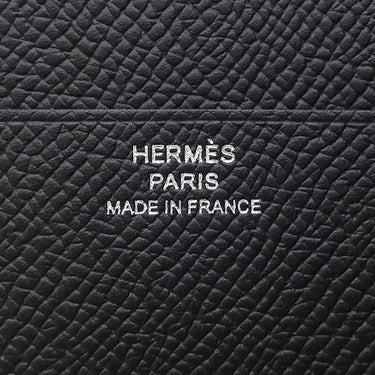 エルメス HERMES ベアン コンビネ ブラック ヴォーエプソン 三つ折り財布 ブラック金具 新品 未使用 ソーブラック モノクローム