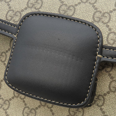 グッチ Gucci ホースビット 1955 スモール 81520 ベージュ×ブラック GGスプリームキャンバス レザー ショルダーバッグ シャンパンゴールド金具 黒