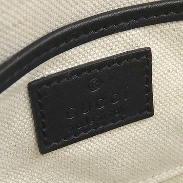 グッチ Gucci ホースビット 1955 スモール 81520 ベージュ×ブラック GGスプリームキャンバス レザー ショルダーバッグ シャンパンゴールド金具 黒