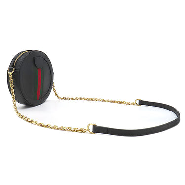 グッチ GUCCI オフィディア GG ミニ ラウンド ショルダー 550618 ブラック レザー ショルダーバッグ ゴールド金具 黒 緑 赤 チェーンショルダー