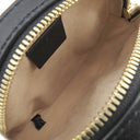 グッチ GUCCI オフィディア GG ミニ ラウンド ショルダー 550618 ブラック レザー ショルダーバッグ ゴールド金具 黒 緑 赤 チェーンショルダー
