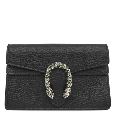 グッチ GUCCI ディオニュソス ミニバッグ 476432 ブラック レザー メタル ショルダーバッグ シルバー金具 黒 タイガーヘッド スパー クロージャー